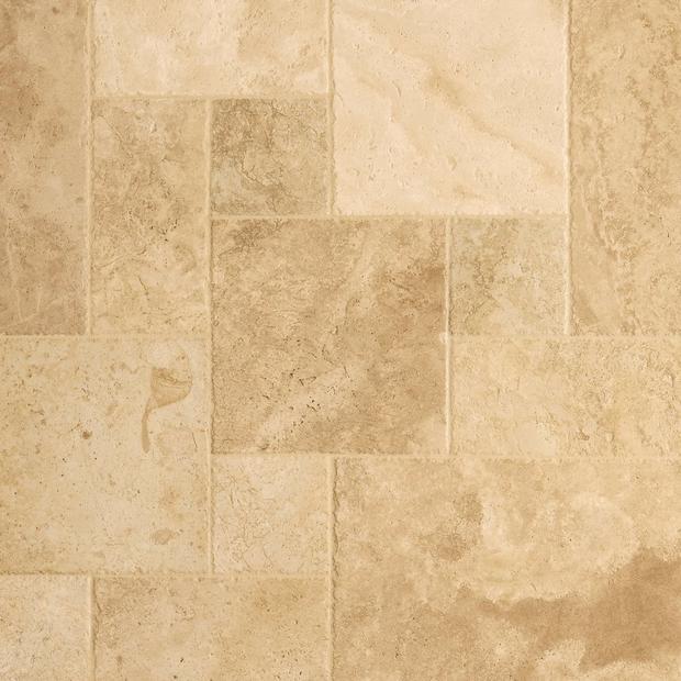 Antique Parma Brushed Chiseled Travertine Tile